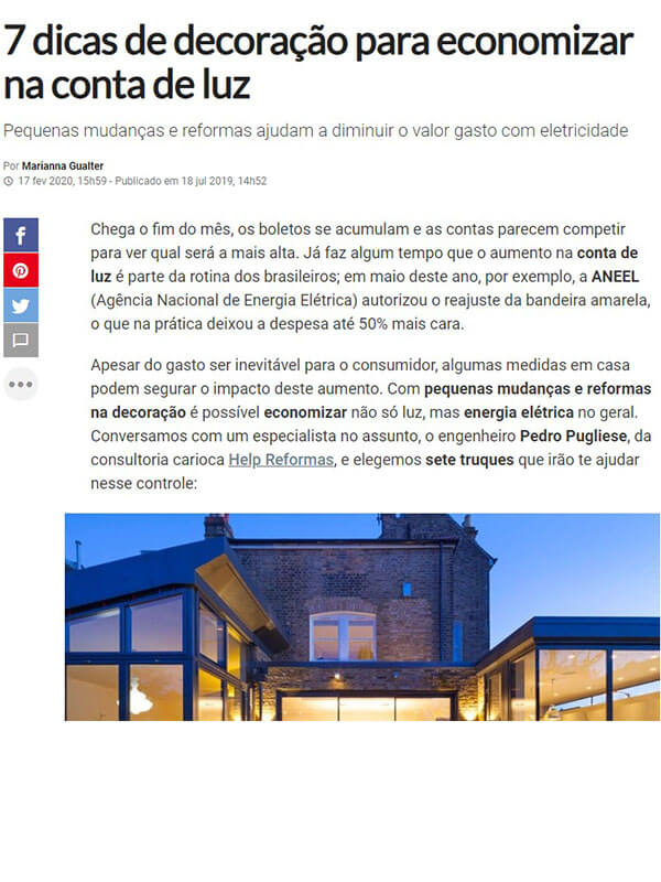 7 dicas de decoração para economizar na conta de luz