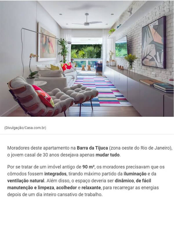 Reforma total deixa apartamento jovem, despojado e moderno