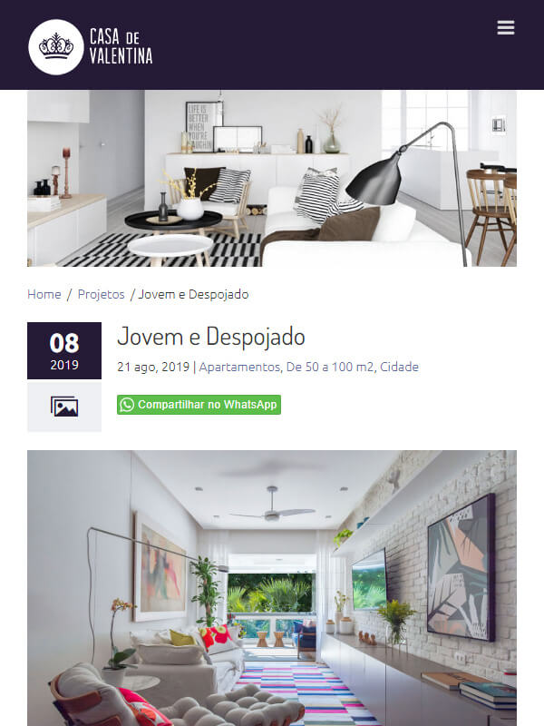 Jovem e Despojado - Casa de Valentina