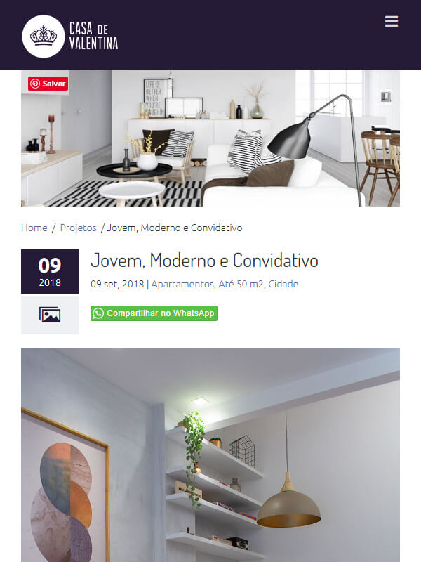 Jovem, Moderno e Convidativo - Casa de Valentina